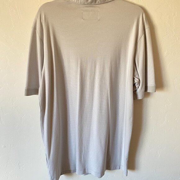 Callaway Collection Supercare Technology Golf Polo Light Gray Stripe XL - Picture 5 of 8